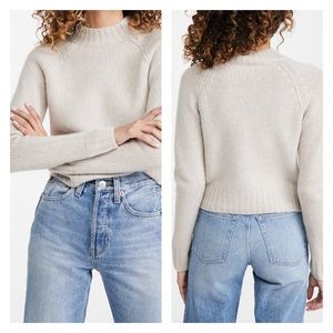 Vince Shrunken Mock Neck Cashmere Sweater NWT!